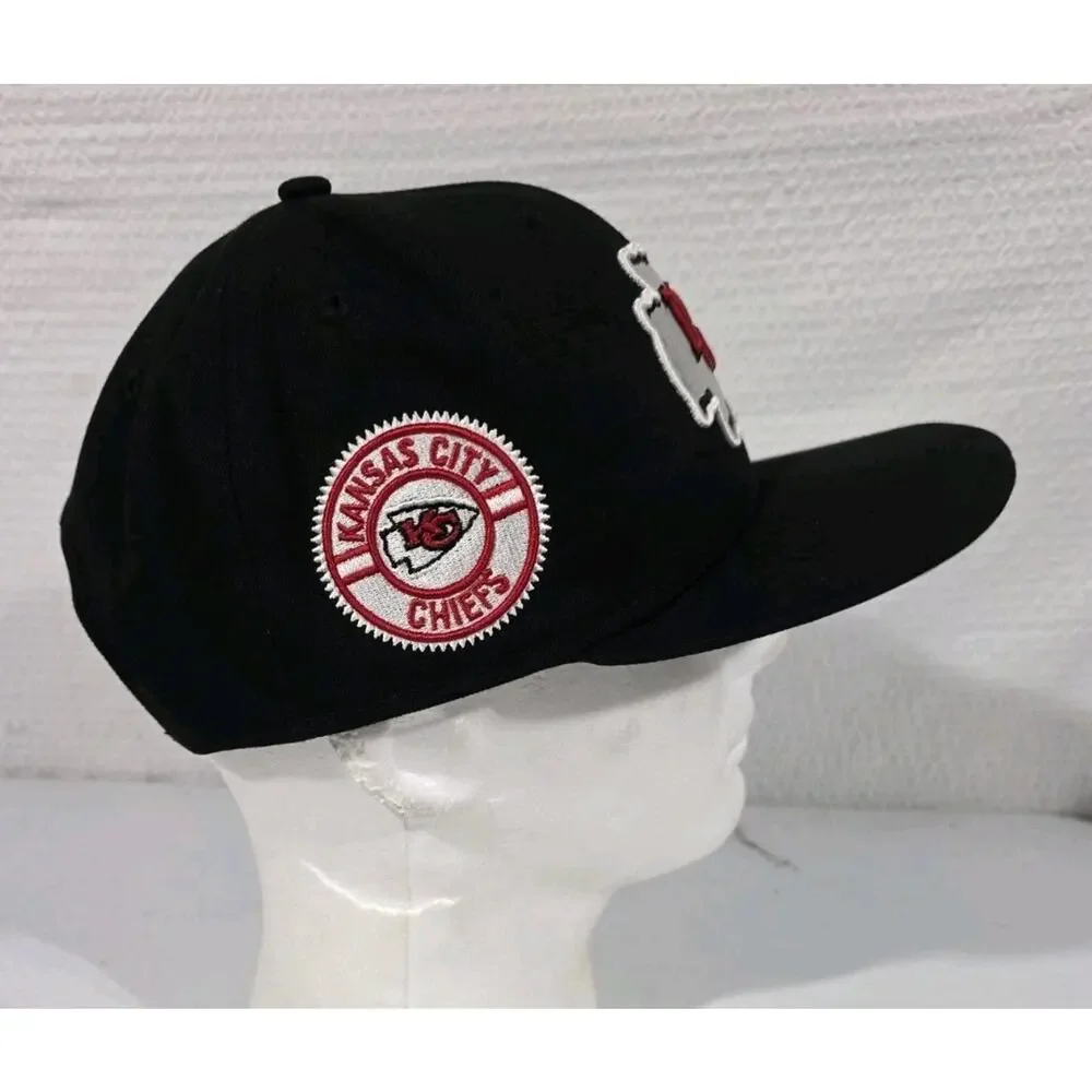 Kansas City Chiefs New Era 9Fifty Snapback Hat Black NFL Side Patch Flat Bill